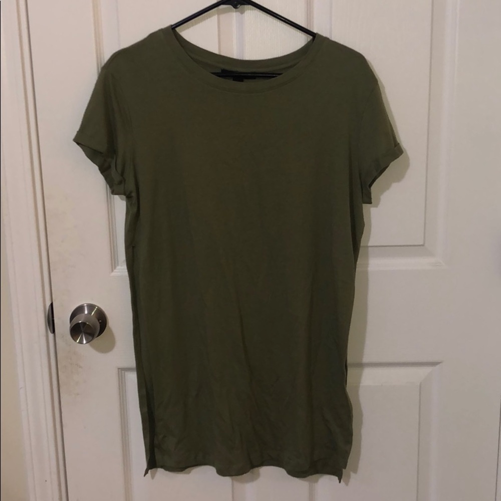 Slit oversized tee